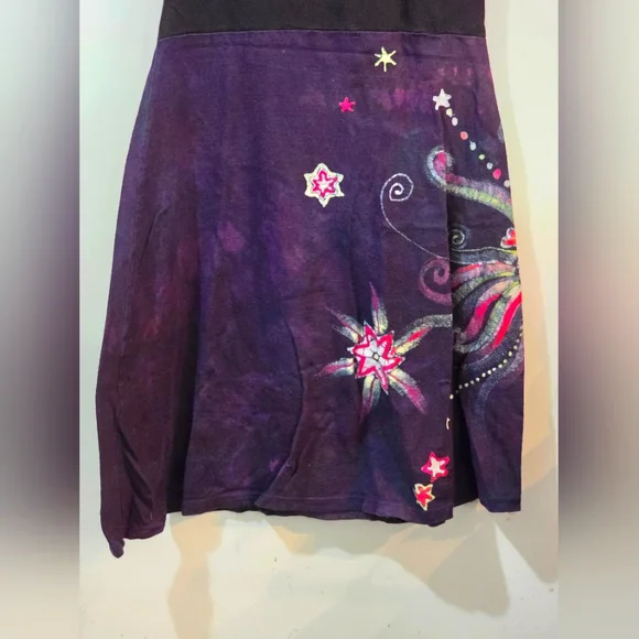 Batik dress sweet skins, handmade, Small - Picture 7 of 8